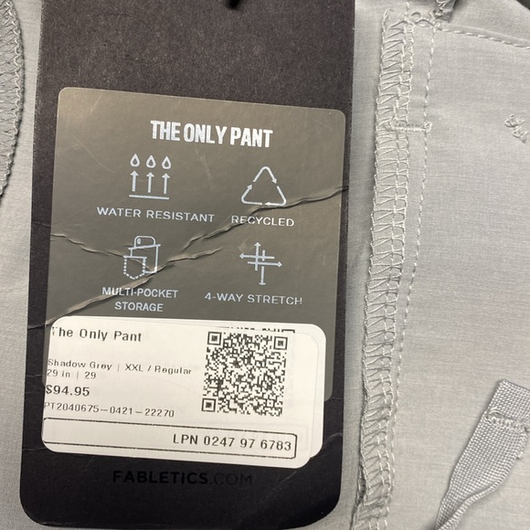 NWT Fabletics The Only Pants SZ XXL Shadow Gray - Picture 7 of 7